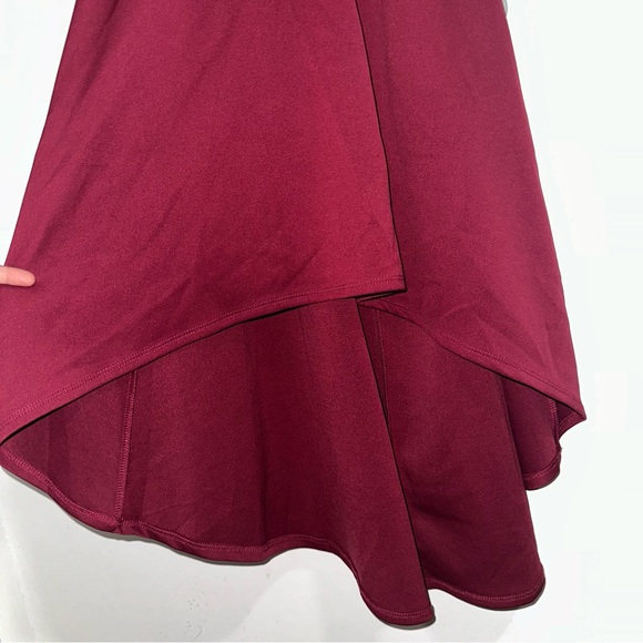 🌷5/$20 NWT Charlotte Russe Burgundy Maxi Dress - Picture 4 of 5